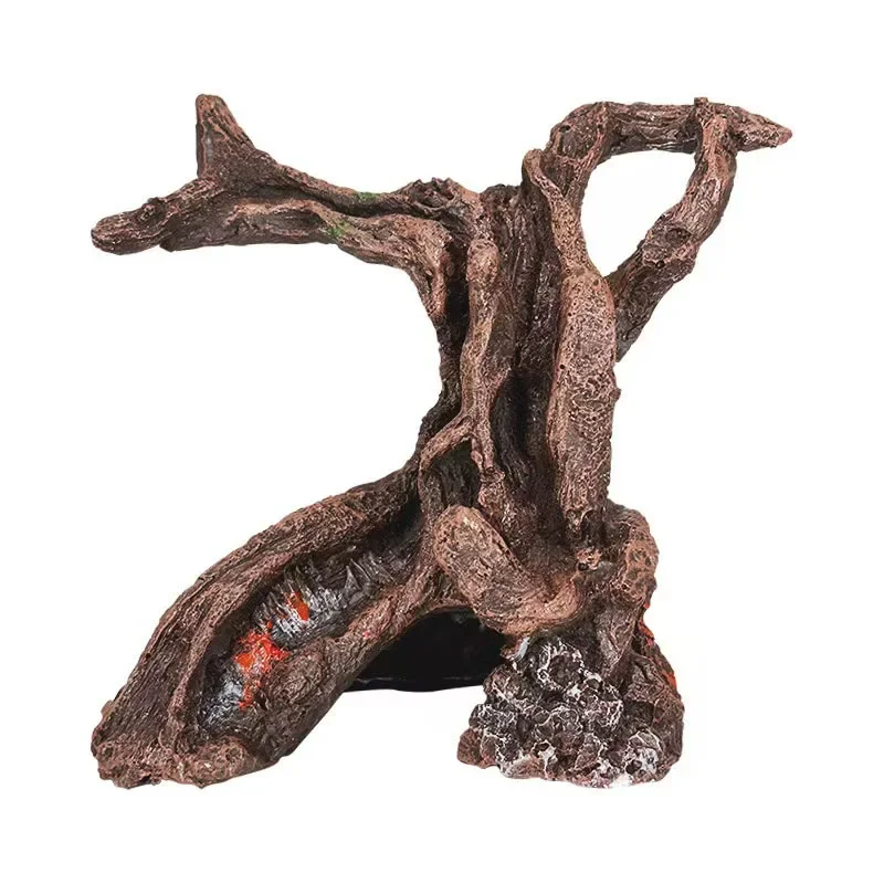 Aquarium Plant Guide - Resin Tree Cave Holes Aquarium Decoration