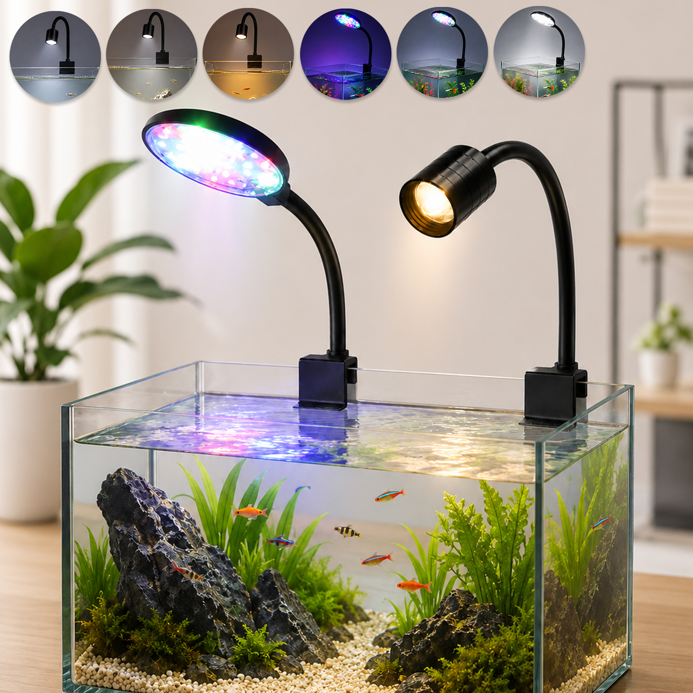 Aquarium Plant Ornament - USB LED Aquarium Light Lighting plants