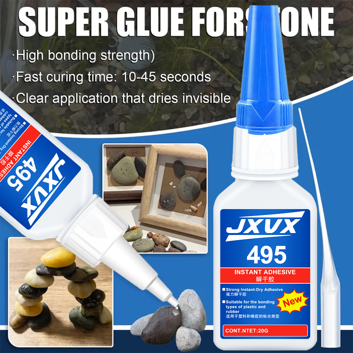 Aquarium Plant Glue - Aquarium glue, super transparent glue for