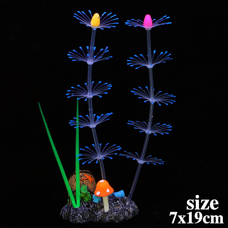 Aquarium Plant Glue - Simulation Aquatic Plants Artificial Silicone Noctilucent