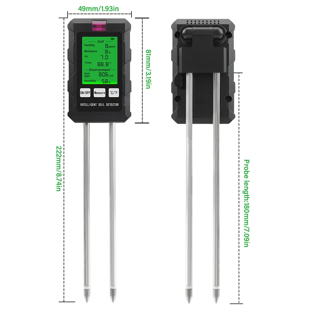 Tissue Culture Plant - ST03 Six-in-One Soil Tester Moisture Meter