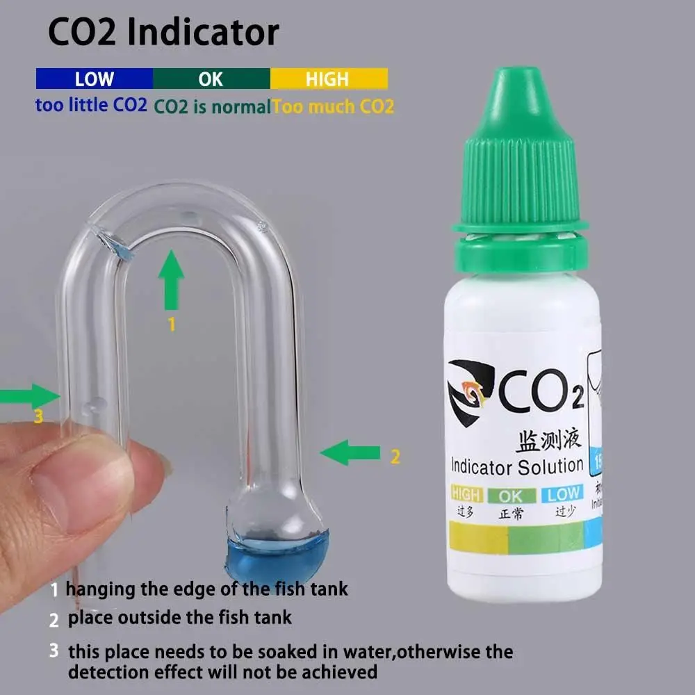 Concentration Aquarium For Aqu - مراجعة Glass Co2 Drop Checker وسعره