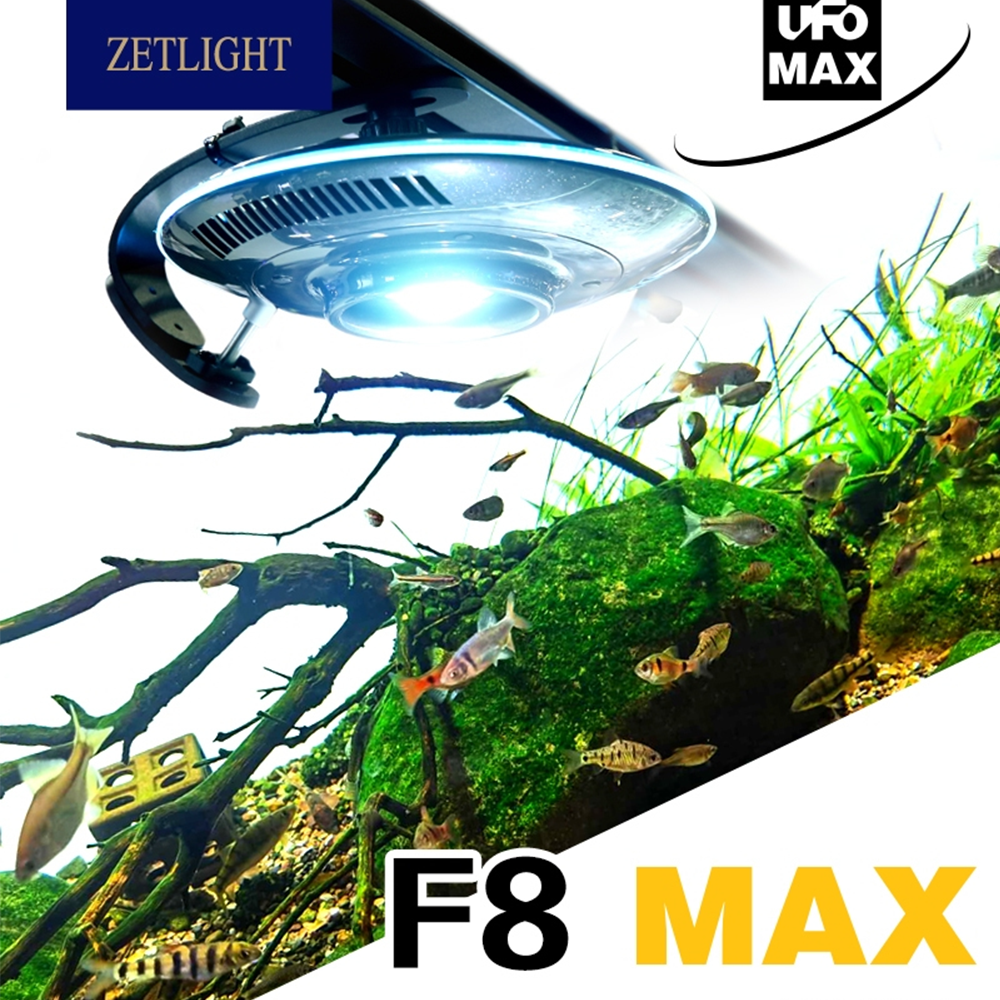 Zetlight UFO F8 Max 96W Smart  - مراجعة Planted Aquarium Freshwater وسعره