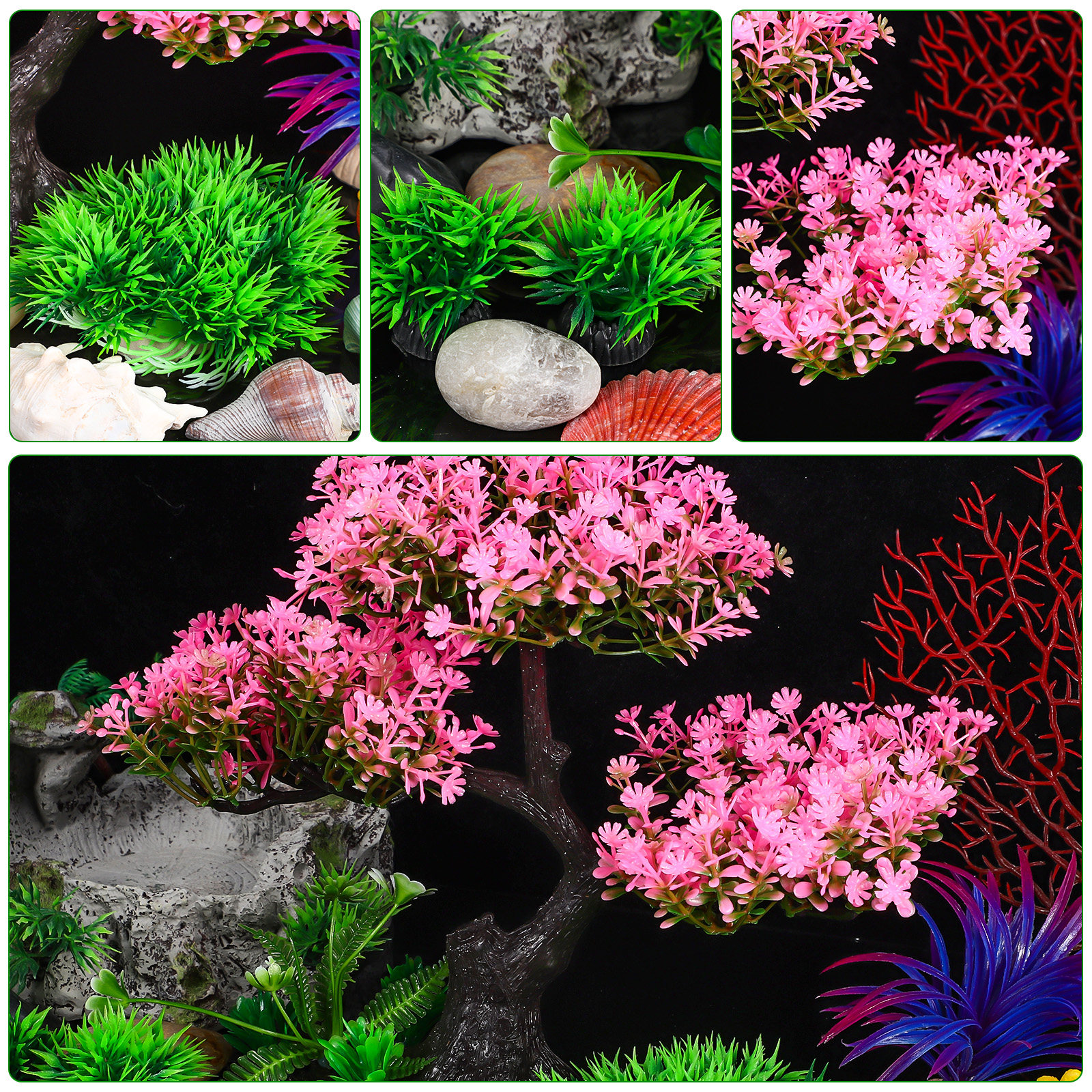 Artificial Plants Indoor Aquar - مراجعة Aquarium Plant Guide وسعره