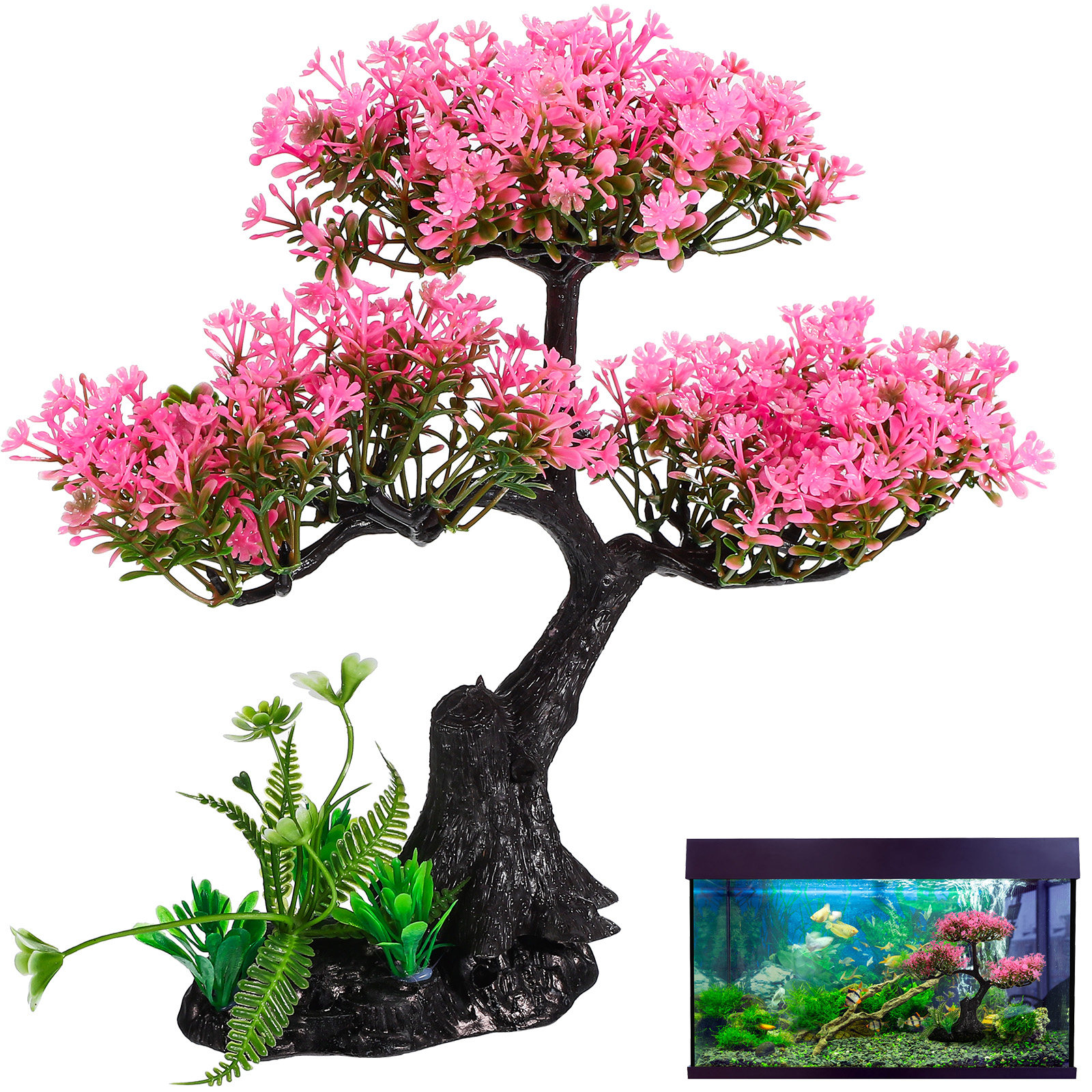 Artificial Plants Indoor Aquar - مراجعة Aquarium Plant Guide وسعره