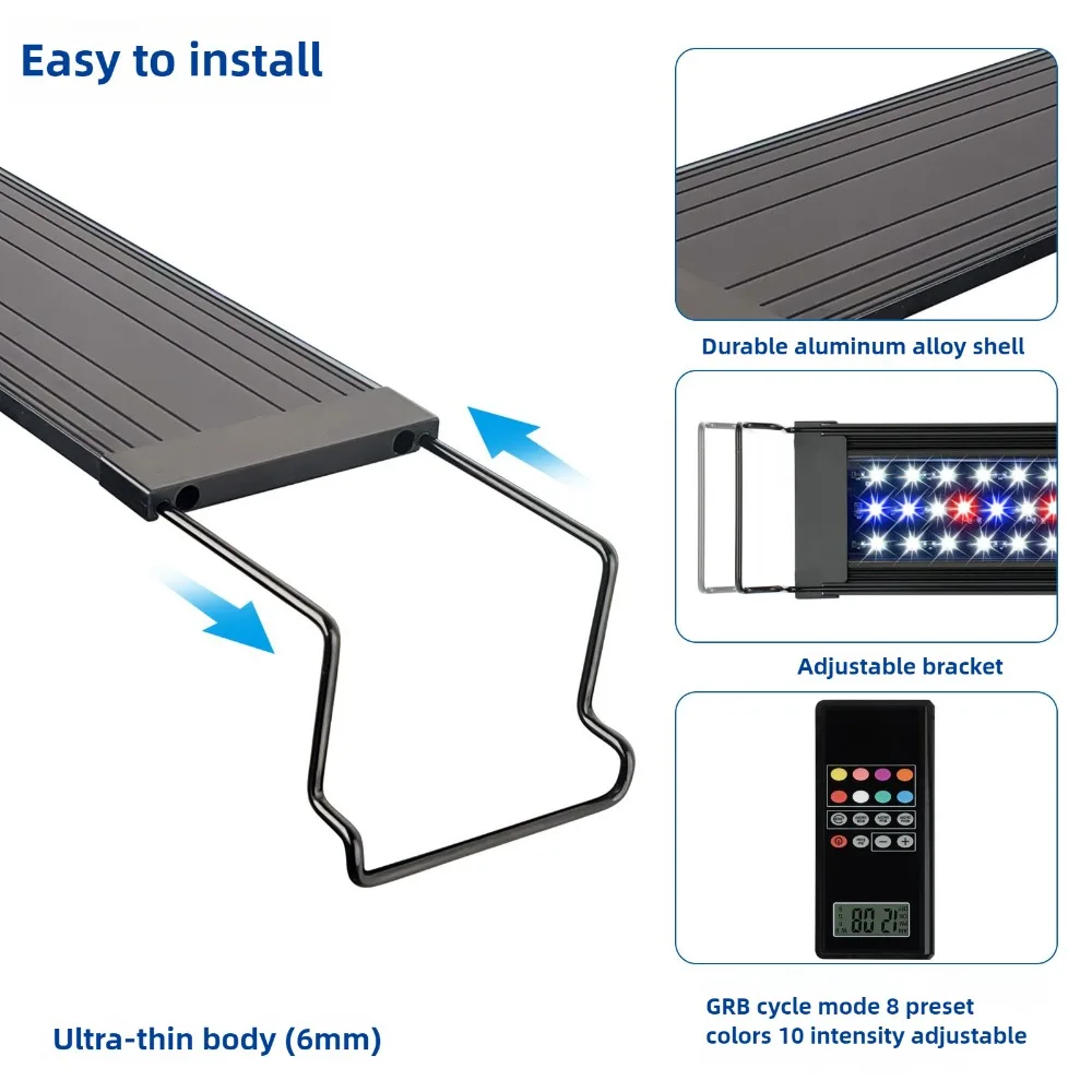 Programmable LED Aquarium Ligh - مراجعة Planted Aquarium Algae Control وسعره