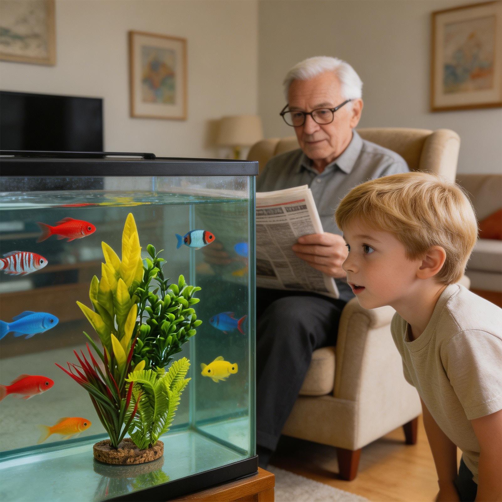 Fake Plants For Aquarium Fish  - مراجعة Planted Aquarium For Beginners وسعره