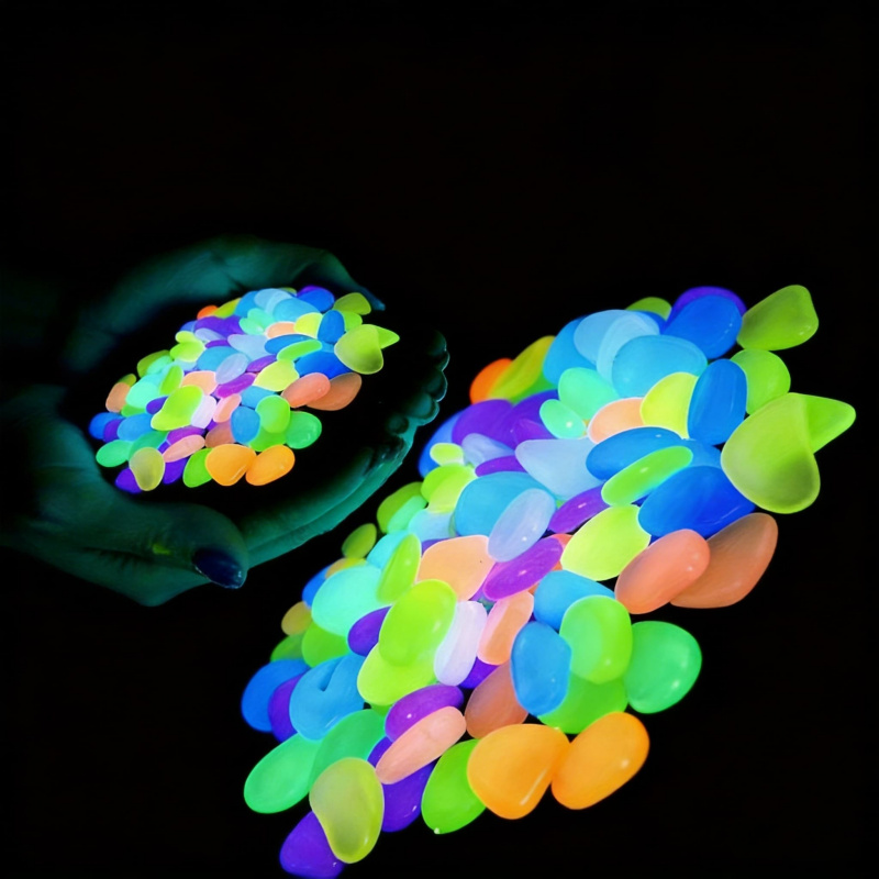 Glowing pebbles100-500pcsLumin - مراجعة Aquarium Plants Book وسعره