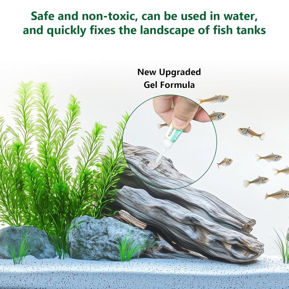 Clear Aquarium Glue, Coral & P - مراجعة Aquarium Plant Glue وسعره