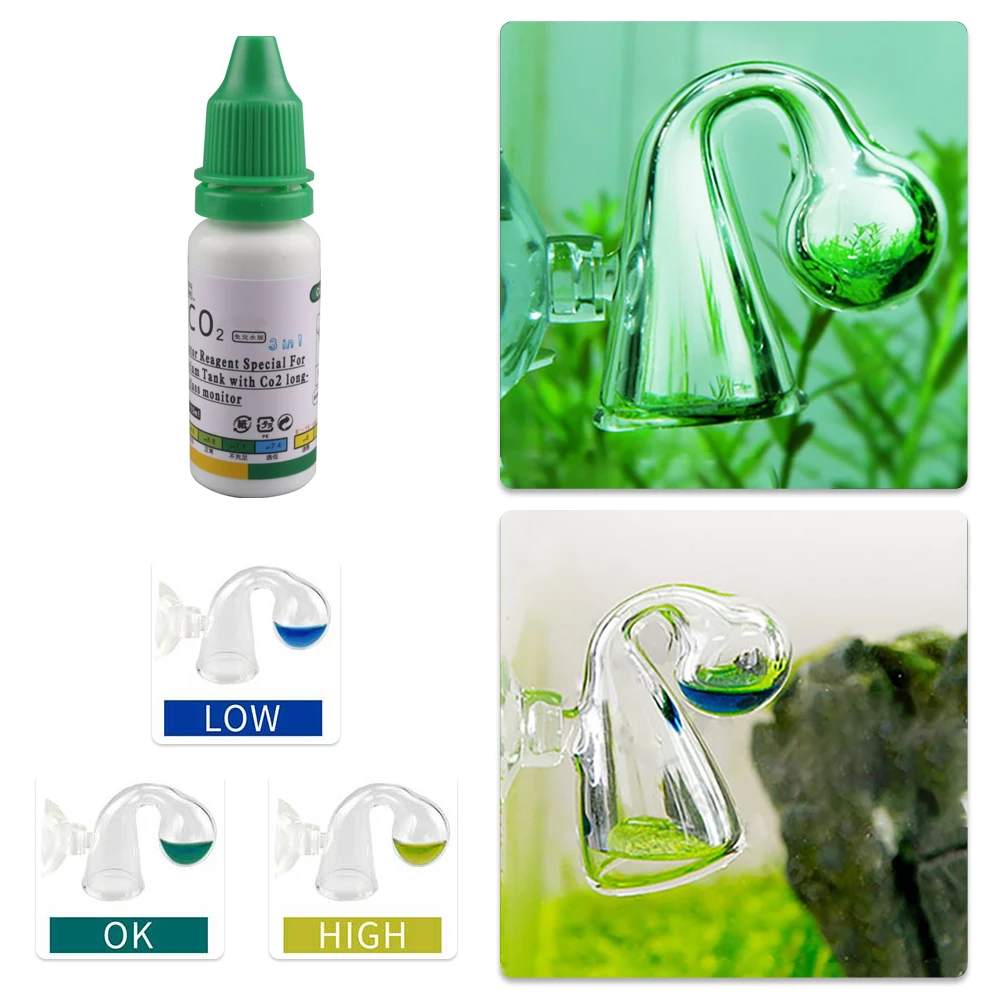 Aquarium CO2 Indicator DIY Fis - مراجعة Glass Co2 Drop Checker وسعره