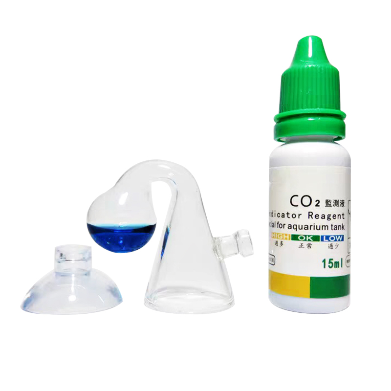 Aquarium CO2 Indicator DIY Fis - مراجعة Glass Co2 Drop Checker وسعره