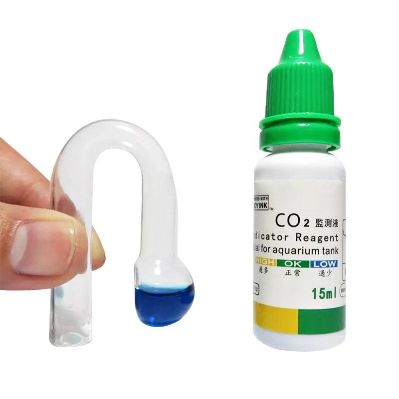 Aquarium CO2 Indicator DIY Fis - مراجعة Glass Co2 Drop Checker وسعره