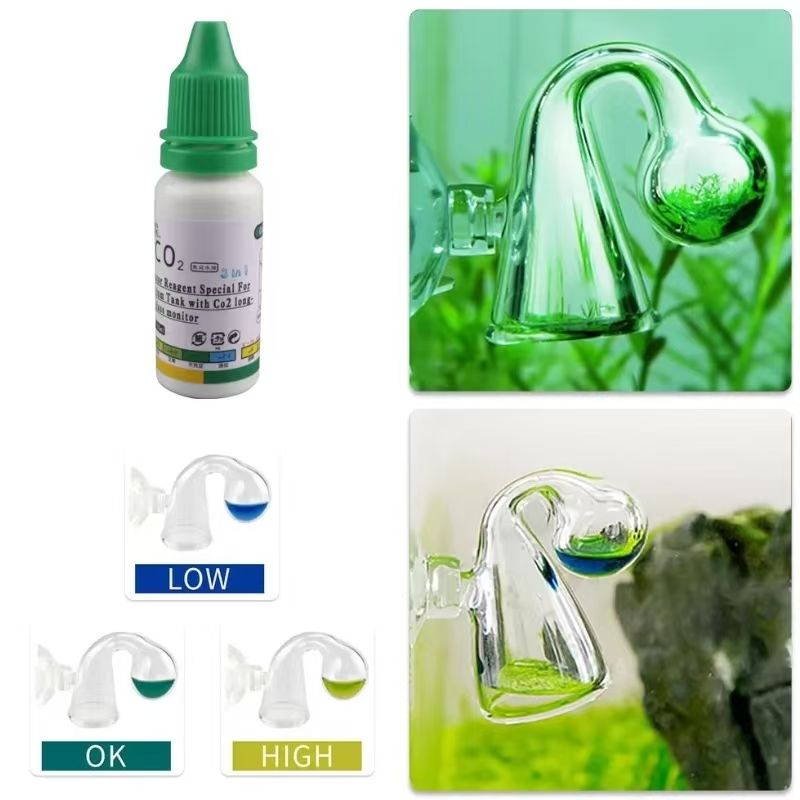 Aquarium CO2 Indicator Solutio - مراجعة Glass Co2 Drop Checker وسعره