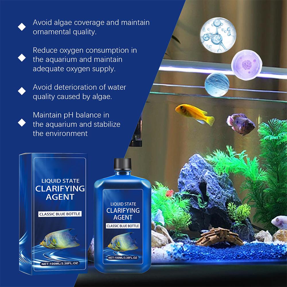 Fish Tank Water Clarifier Clea - مراجعة Planted Aquarium Algae Control وسعره