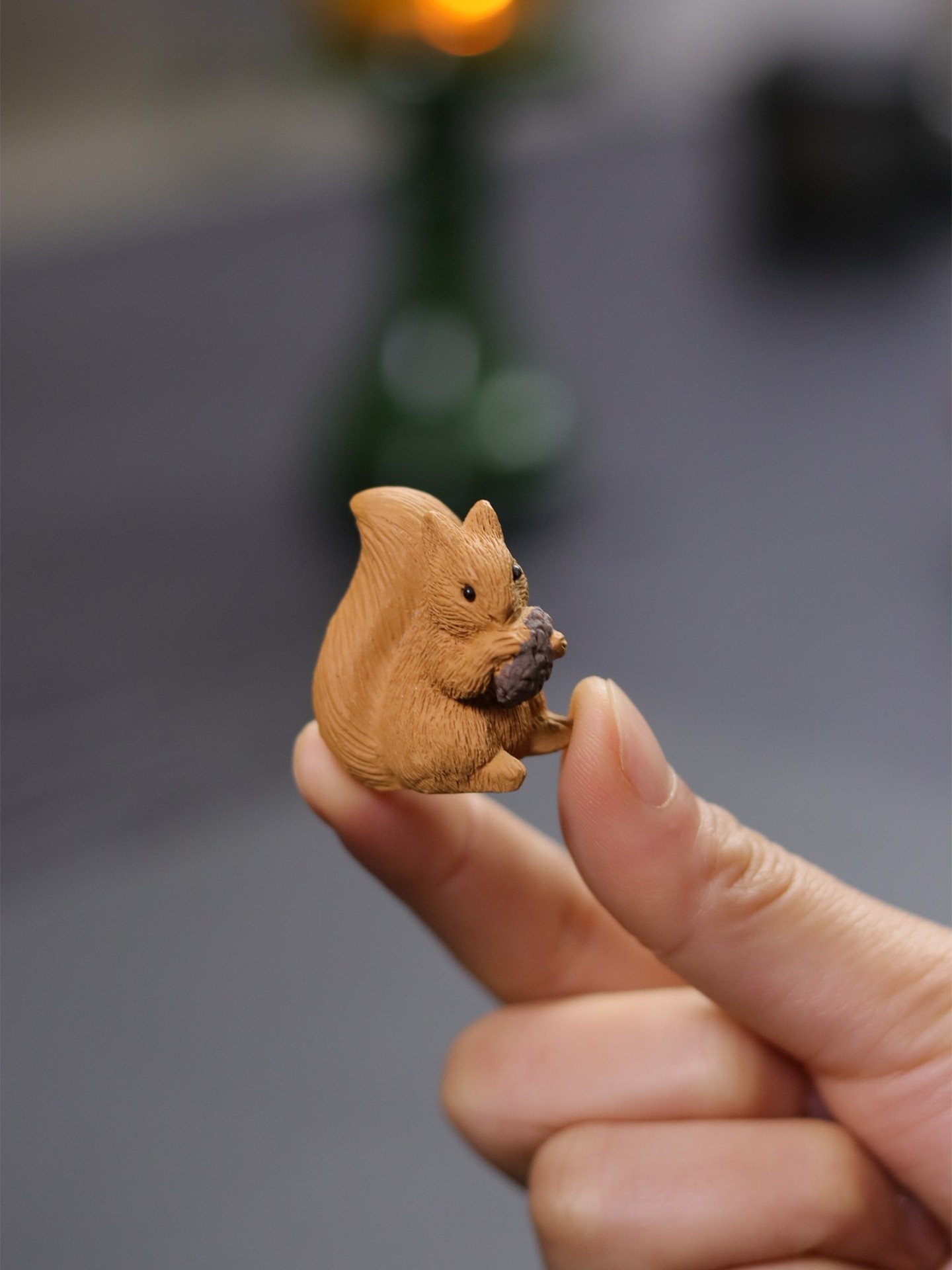  Purple Clay Tea Pet Squirrel  - مراجعة Aquarium Plant Ornament وسعره