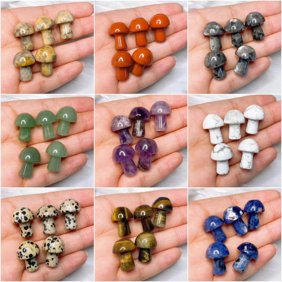 Natural Crystal Mini Mushroom  - مراجعة Aquarium Plant Ornament وسعره