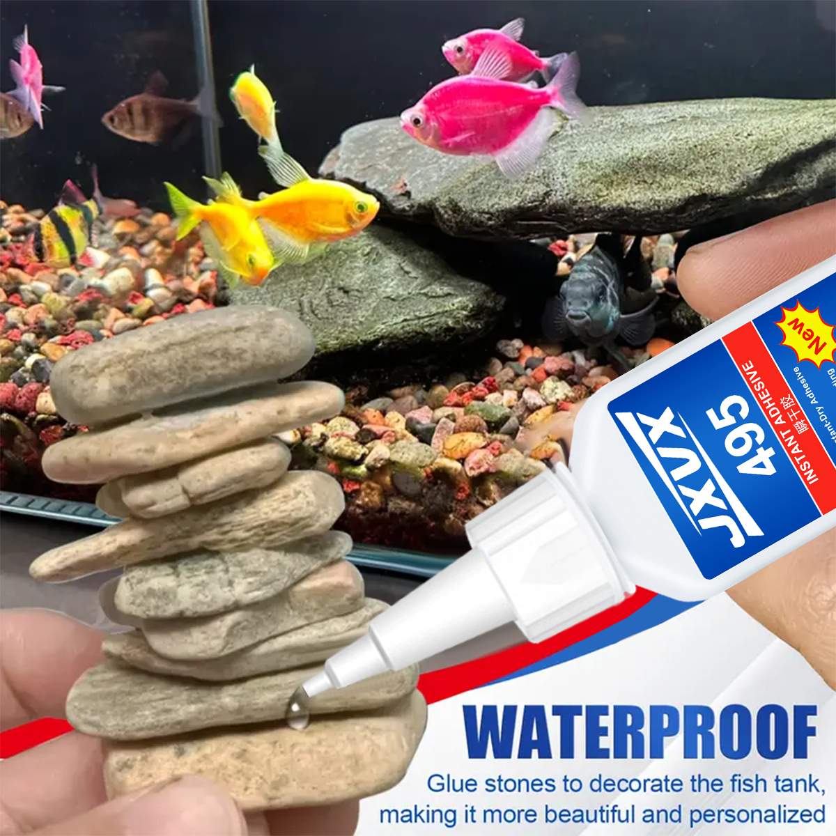 Aquarium glue, super transpare - مراجعة Aquarium Plant Glue وسعره