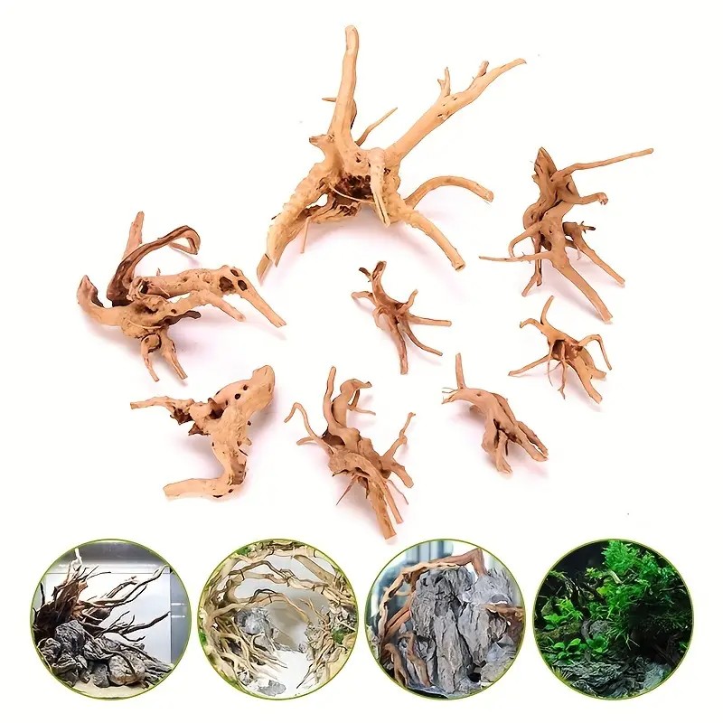 7-26CM 4 Sizes Driftwood Cucko - مراجعة Aquarium Plant Guide وسعره