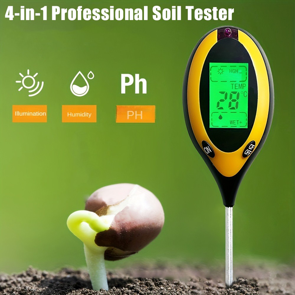 Soil PH Tester 4 in 1 PH Soil  - مراجعة Tissue Culture Plant وسعره