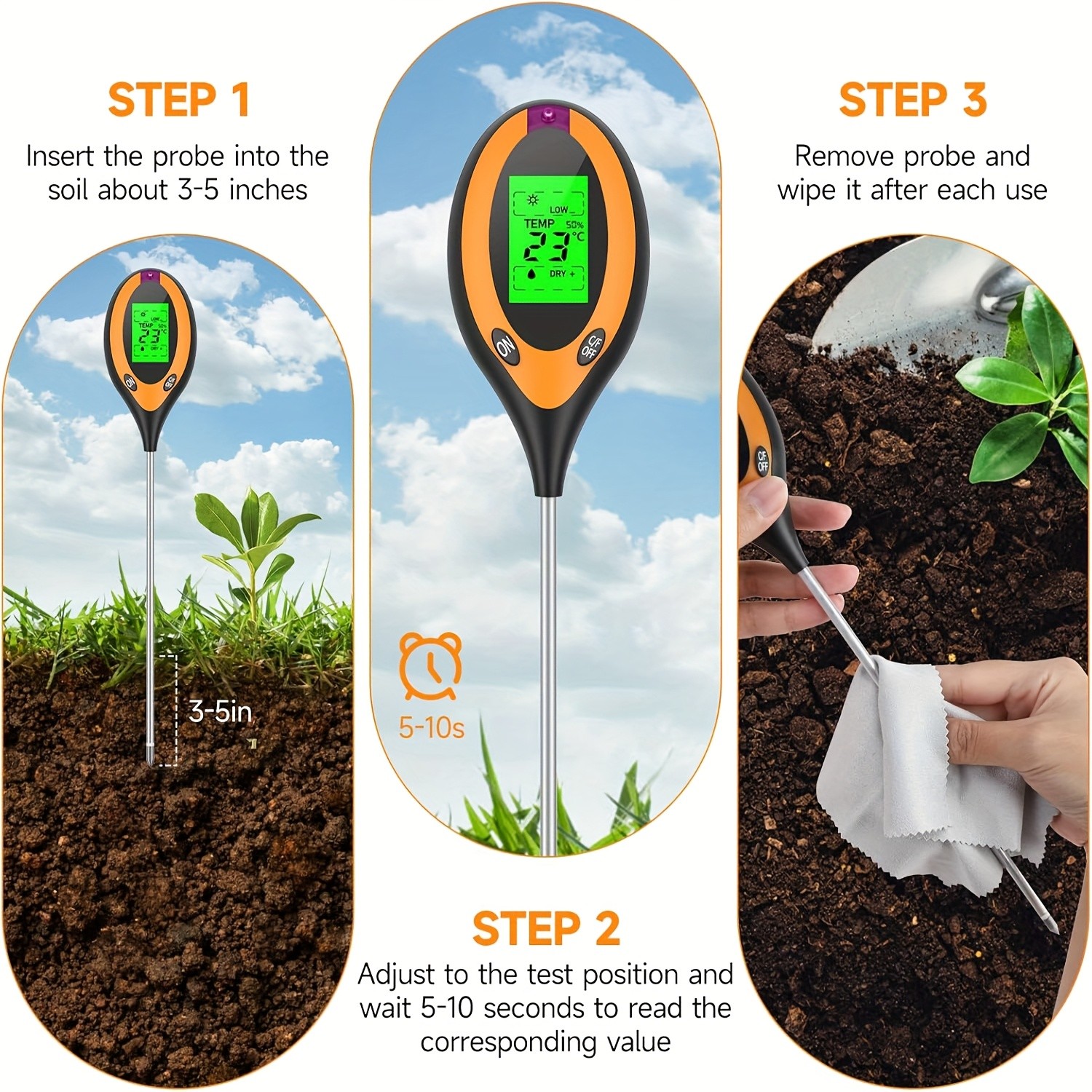 Soil PH Tester 4 in 1 PH Soil  - مراجعة Tissue Culture Plant وسعره