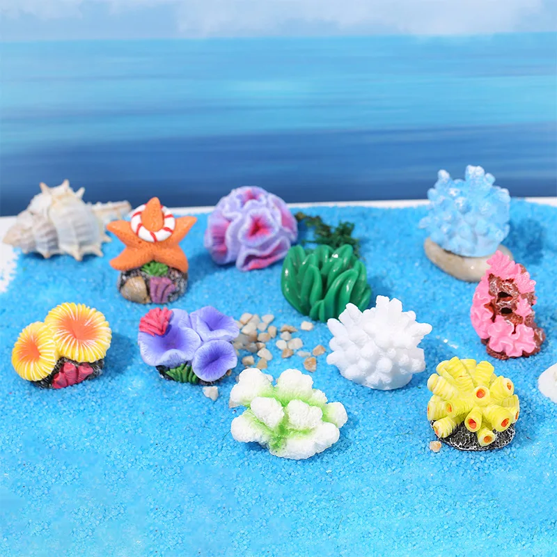Colorful Resin Aquarium Mini A - مراجعة Aquarium Plant Ornament وسعره