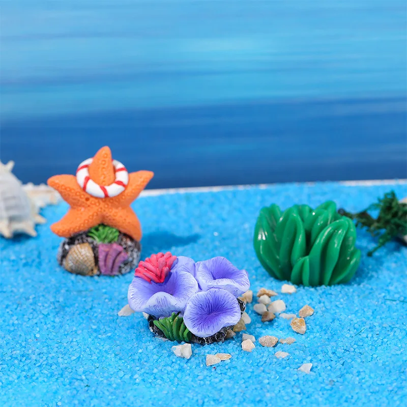 Colorful Resin Aquarium Mini A - مراجعة Aquarium Plant Ornament وسعره