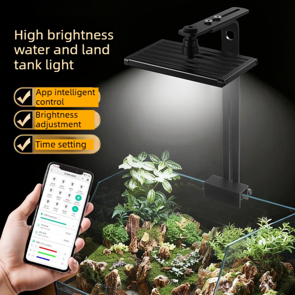 Dimmable LED Aquarium Light wi - مراجعة Planted Aquarium Freshwater وسعره