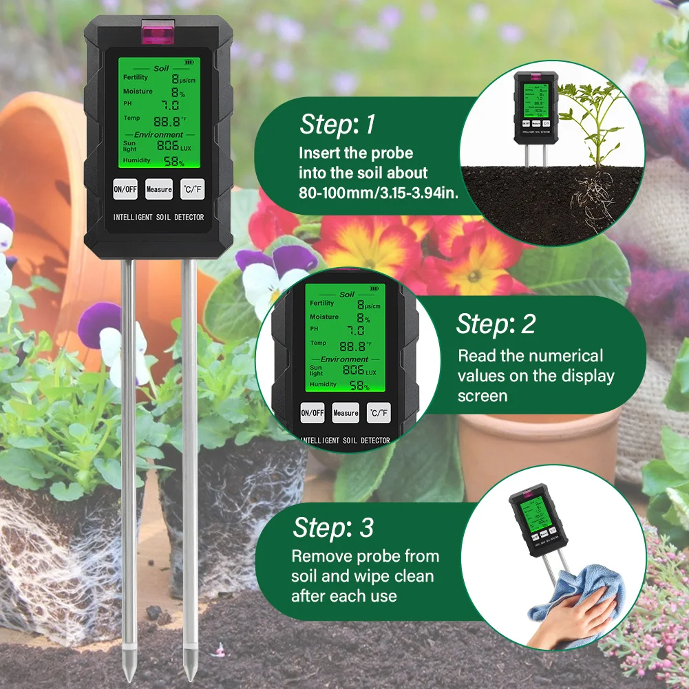 ST03 Six-in-One Soil Tester Mo - مراجعة Tissue Culture Plant وسعره