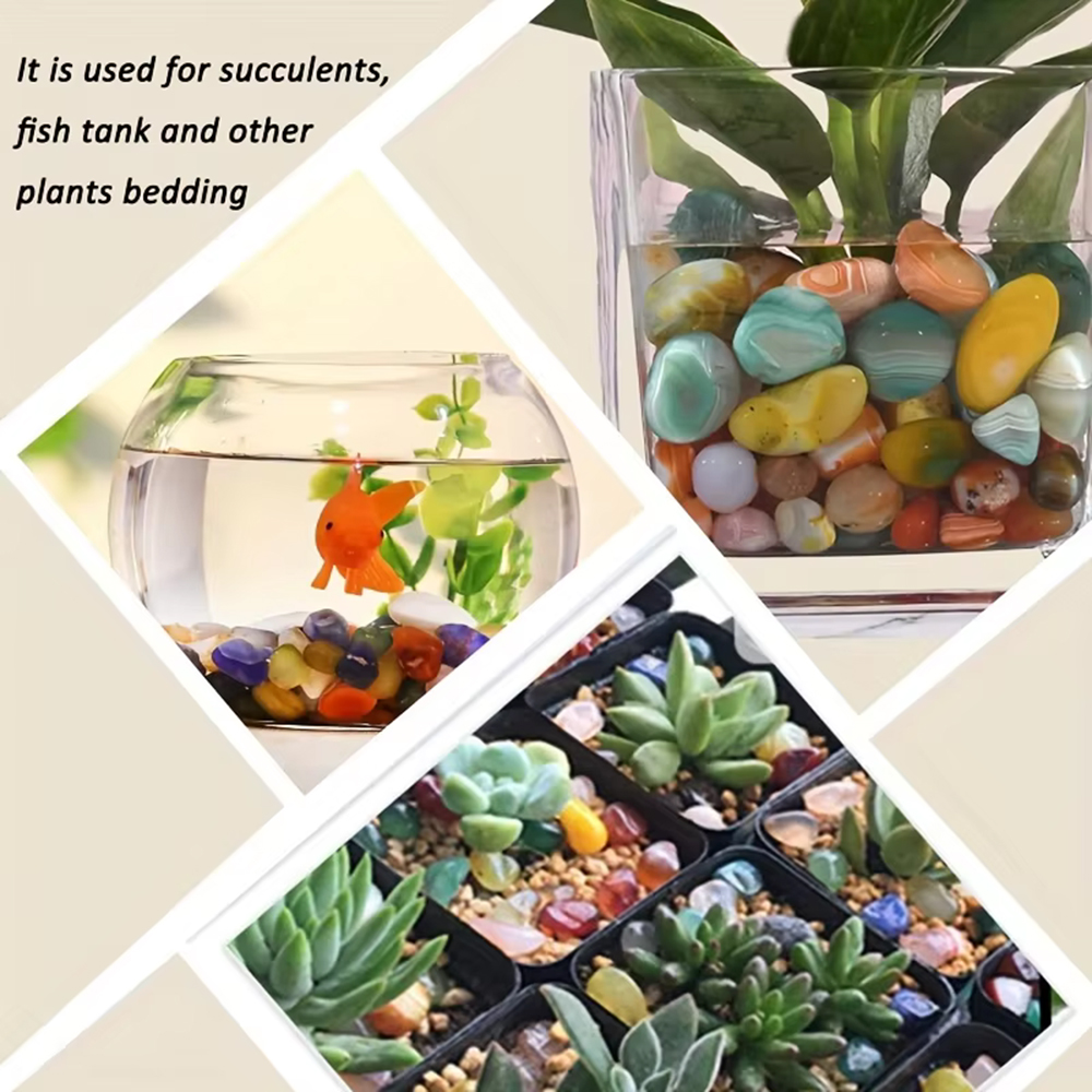 Natural Stone Tumbled Agate Gr - مراجعة Aquarium Plant Ornament وسعره