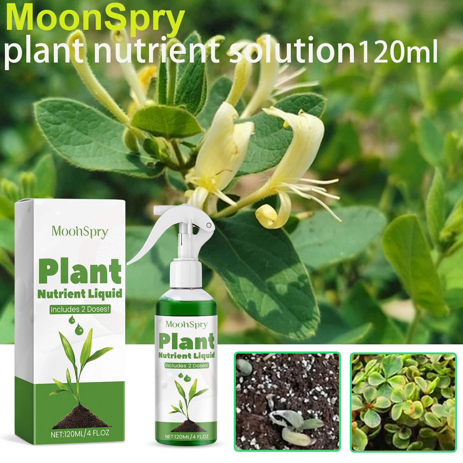 MOONSPRY 100ml Organic Potted  - مراجعة Liquid Fertilizer All In وسعره