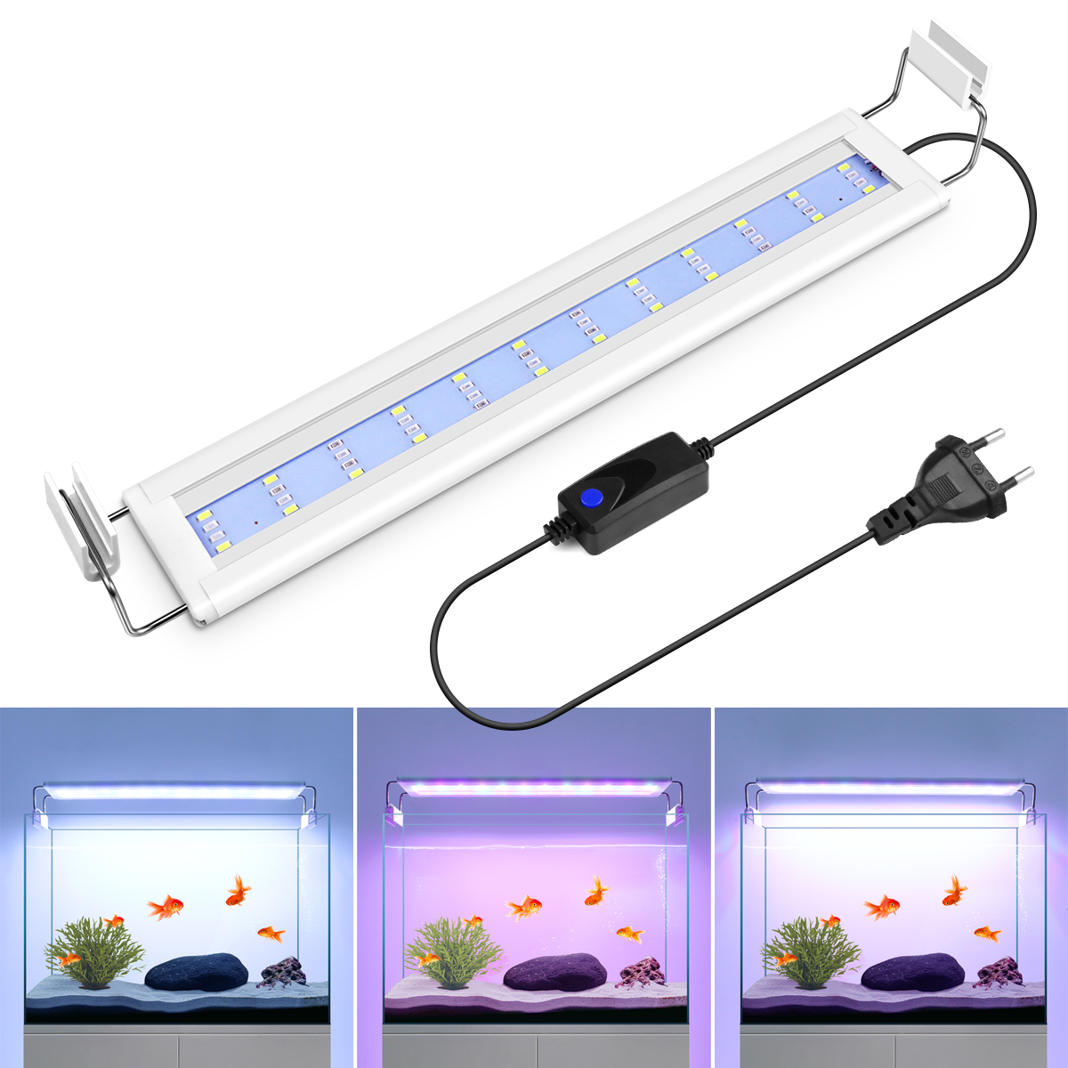 Super Slim LED Aquarium Light  - مراجعة Aquarium Plant Ornament وسعره