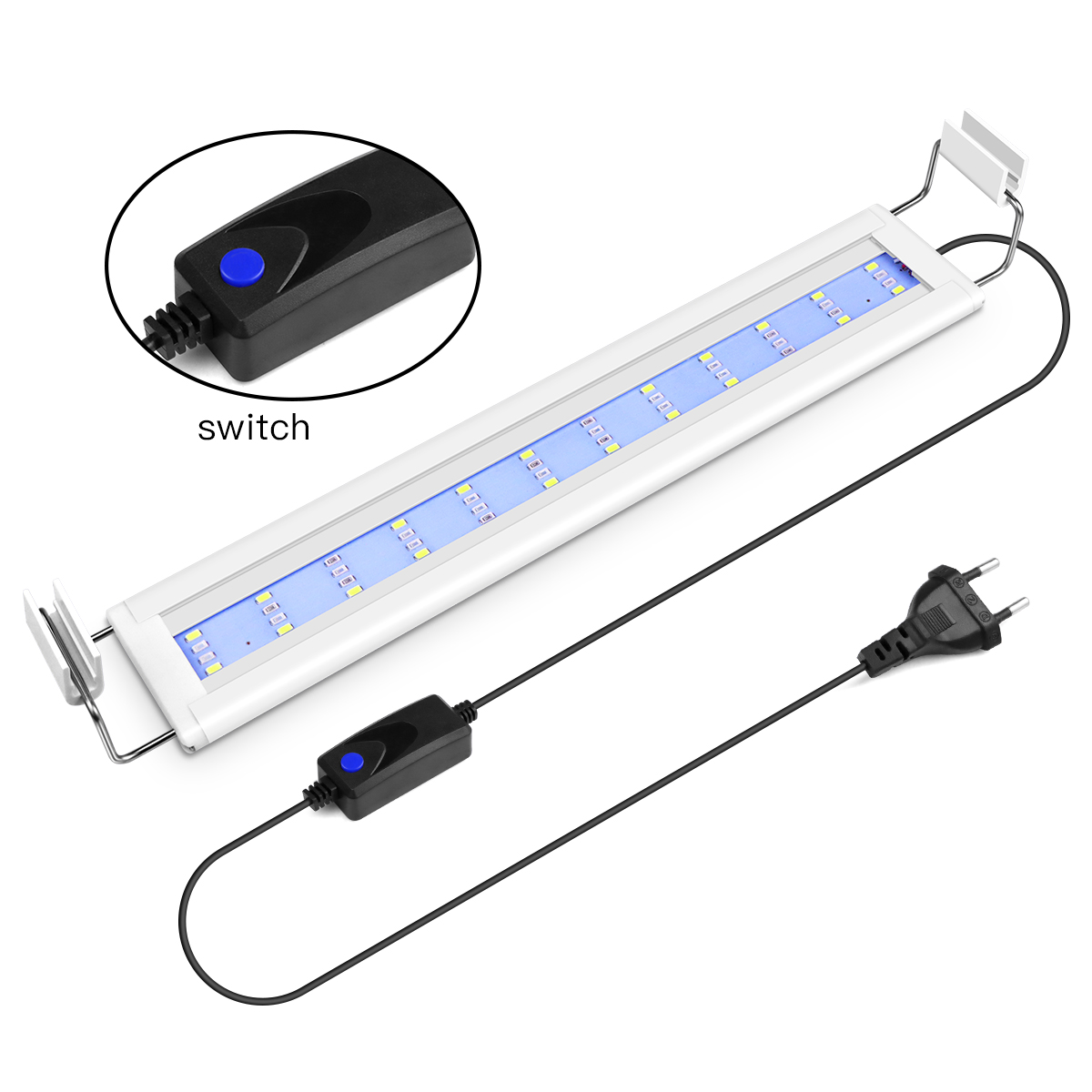 Super Slim LED Aquarium Light  - مراجعة Aquarium Plant Ornament وسعره