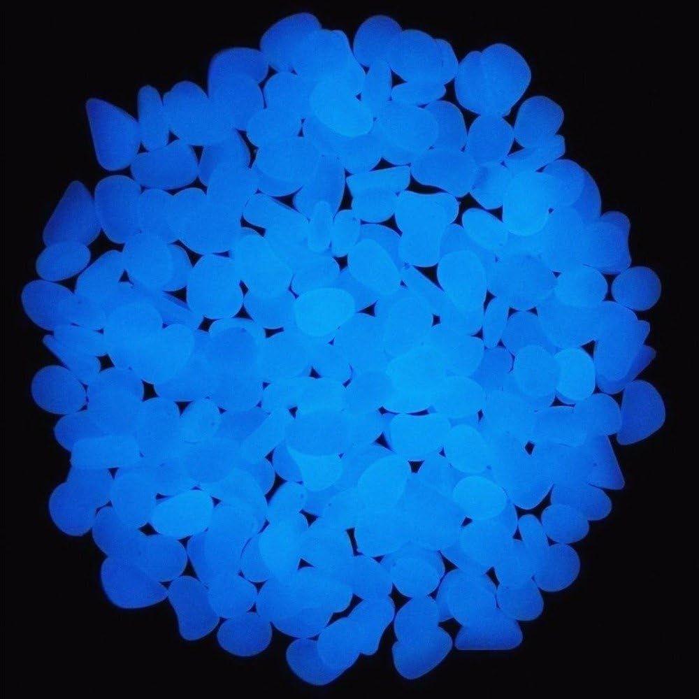 Fish Tank Rocks Glow Blue Pebb - مراجعة Aquarium Plant Ornament وسعره