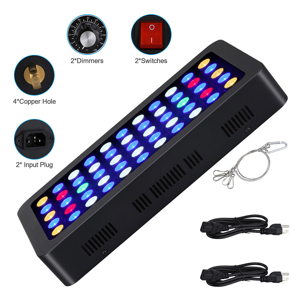 165W LED Aquariums Light Dimma - مراجعة Planted Aquarium Freshwater وسعره