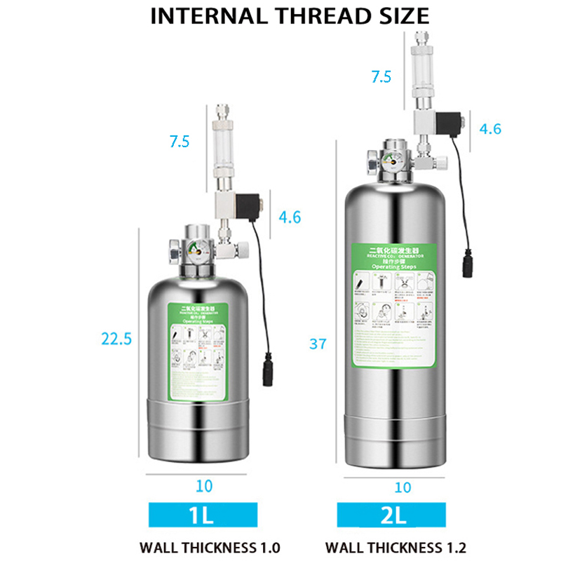 ZRDR Aquarium CO2 Generator Du - مراجعة Glass Co2 Drop Checker وسعره