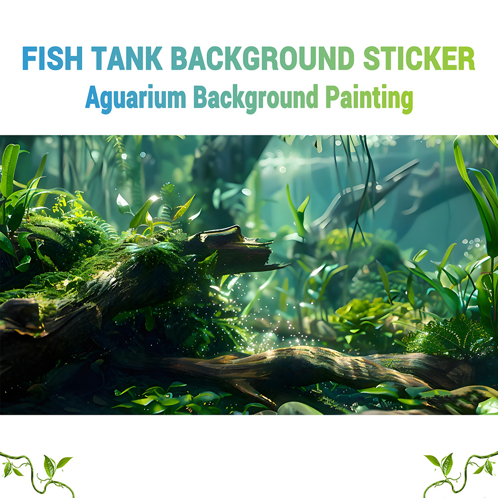Riverbed trees，Fish tank backg - مراجعة Aquarium Plant Guide وسعره