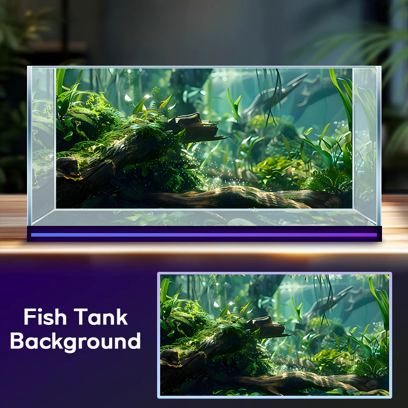 Riverbed trees，Fish tank backg - مراجعة Aquarium Plant Guide وسعره