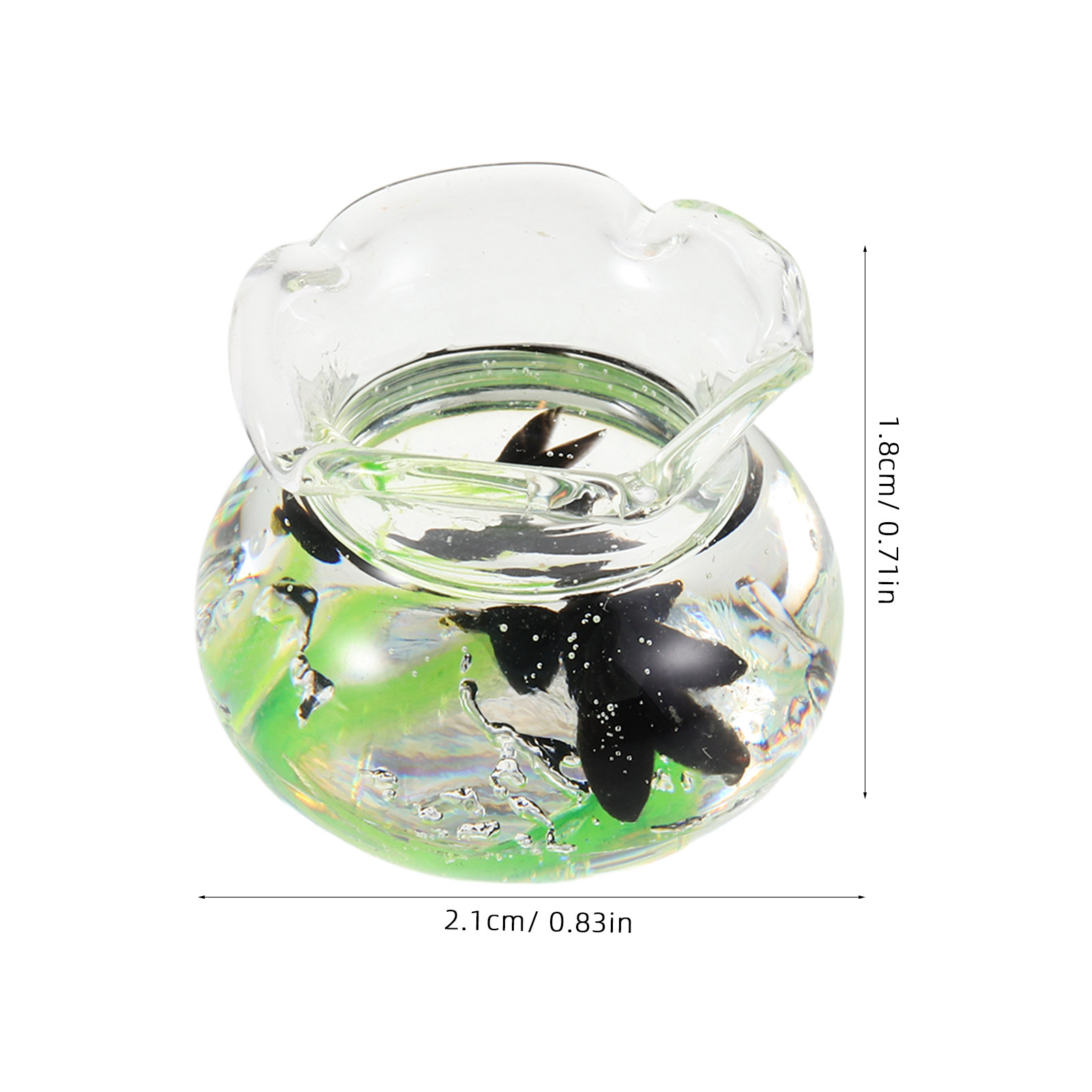 Mini Round Resin Fish Bowl Tin - مراجعة Aquarium Plant Ornament وسعره