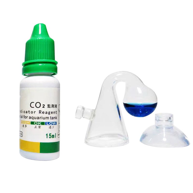 Aquarium CO2 Indicator Solutio - مراجعة Glass Co2 Drop Checker وسعره