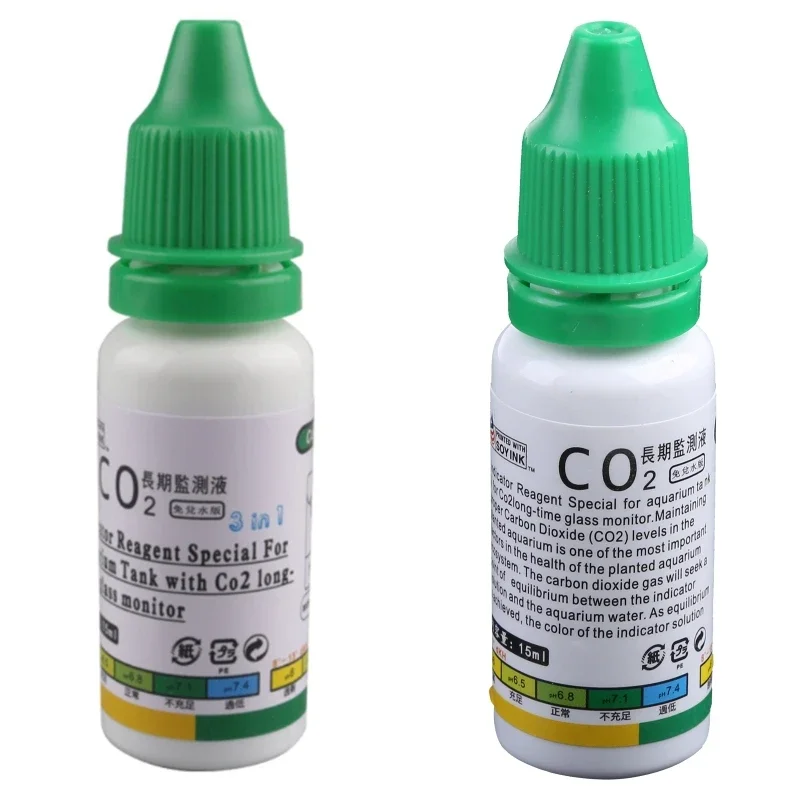 new 15ml Aquarium CO2 Solution - مراجعة Glass Co2 Drop Checker وسعره