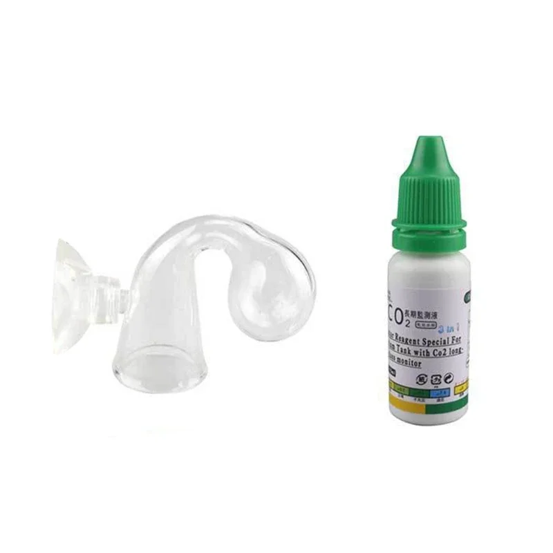 new 15ml Aquarium CO2 Solution - مراجعة Glass Co2 Drop Checker وسعره