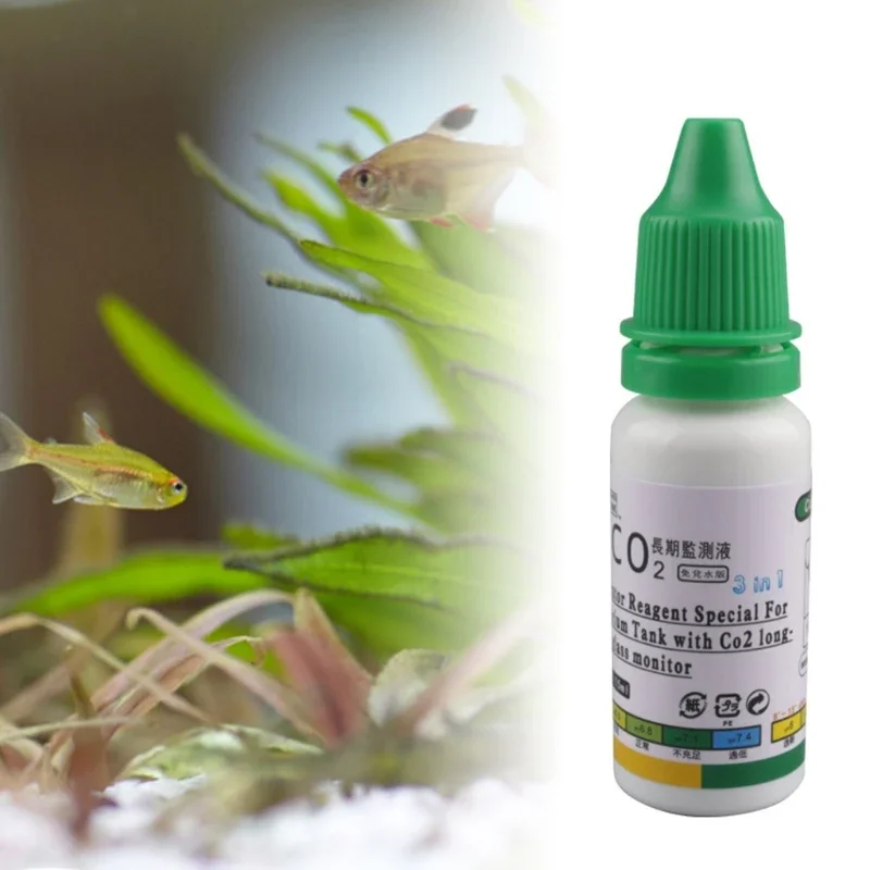 new 15ml Aquarium CO2 Solution - مراجعة Glass Co2 Drop Checker وسعره