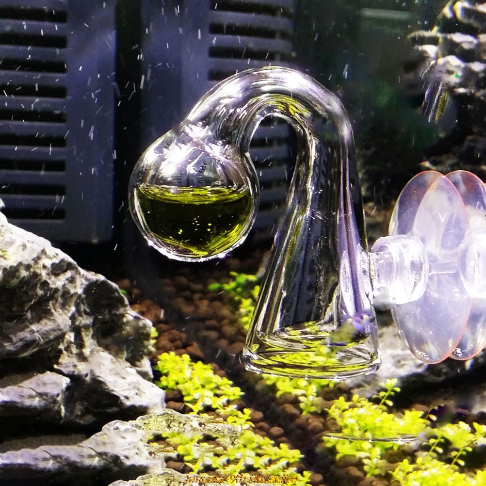 Fish Tank CO2 Diffuse Glass Dr - مراجعة Glass Co2 Drop Checker وسعره